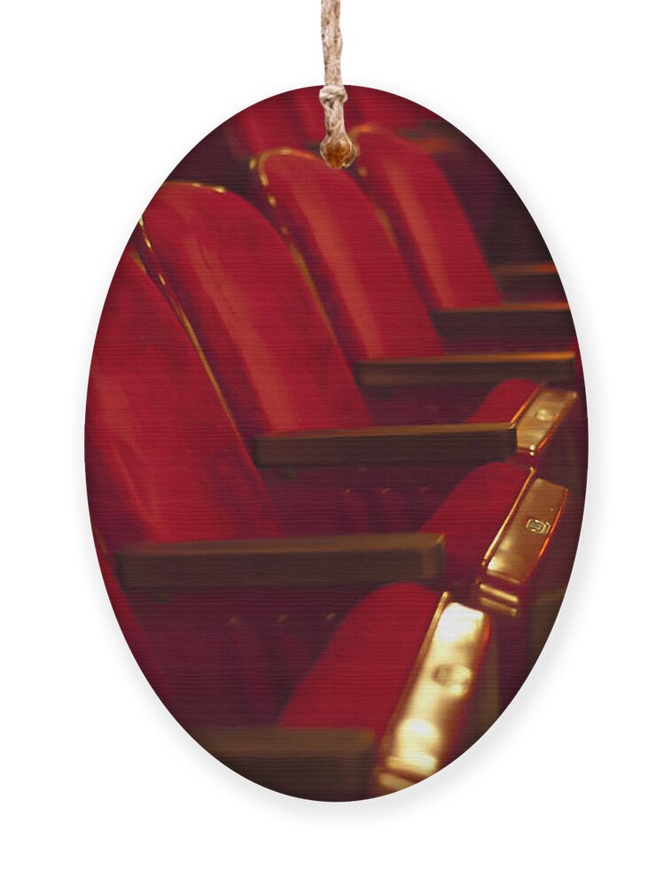 Theater Ornament featuring the photograph Theater Seating by Carolyn Marshall