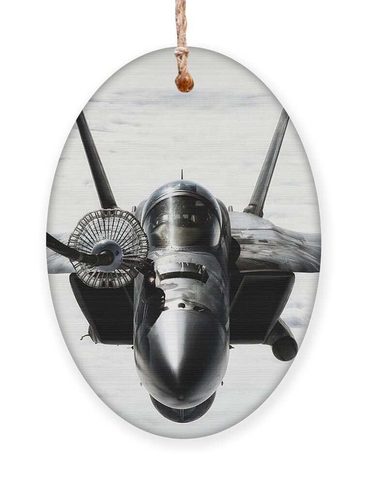 F18 Ornament featuring the digital art Thirsty Hornet by Airpower Art