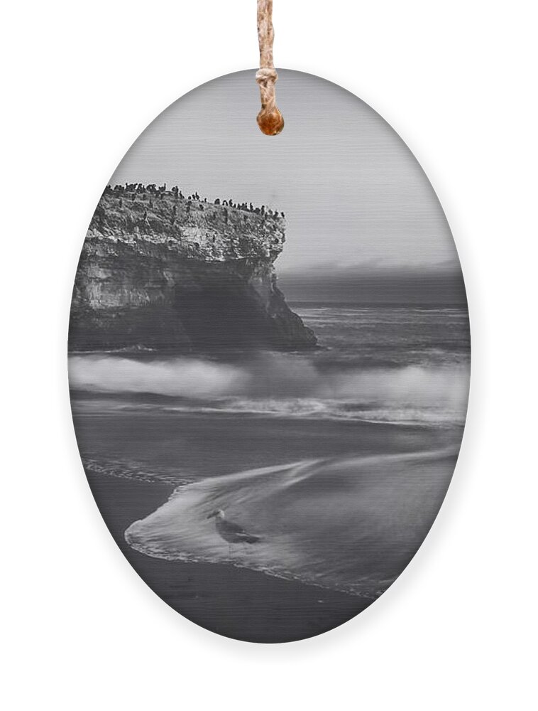 Natural Bridges State Beach Ornament featuring the photograph Though the Tides May Turn by Laurie Search