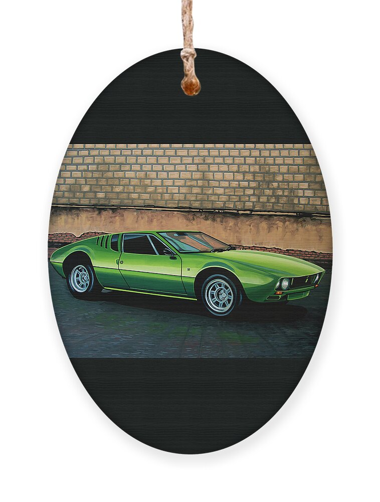 Tomaso Mangusta Ornament featuring the painting Tomaso Mangusta 1967 Painting by Paul Meijering