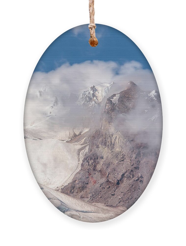 Mount Hood Ornament featuring the photograph Top Of The World by Kristina Rinell