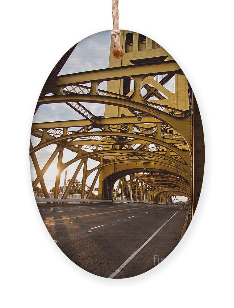 Sacramento Ornament featuring the photograph Tower Bridge by Ana V Ramirez