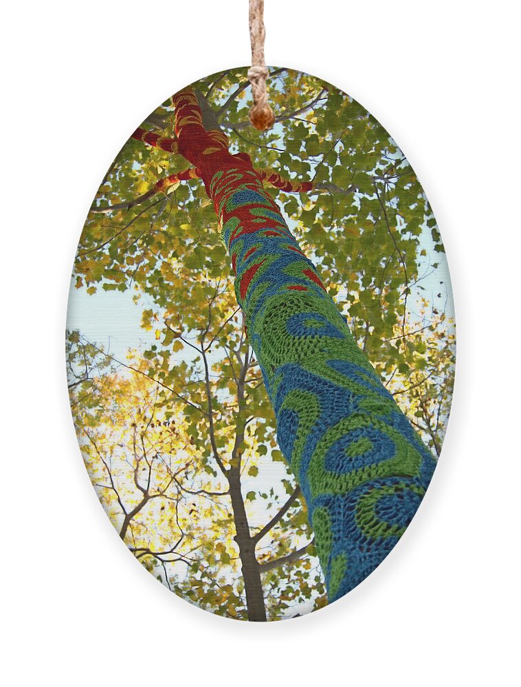 Fall Ornament featuring the photograph Tree Crochet by Newwwman