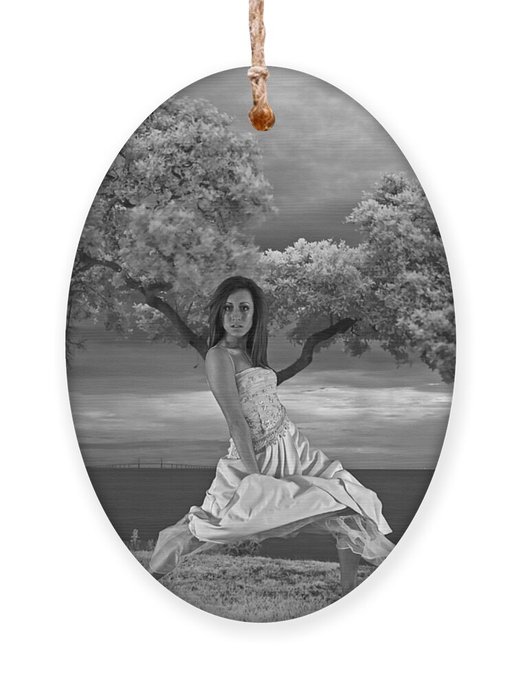 Girl Ornament featuring the photograph Tree Girl 1209040 by Rolf Bertram
