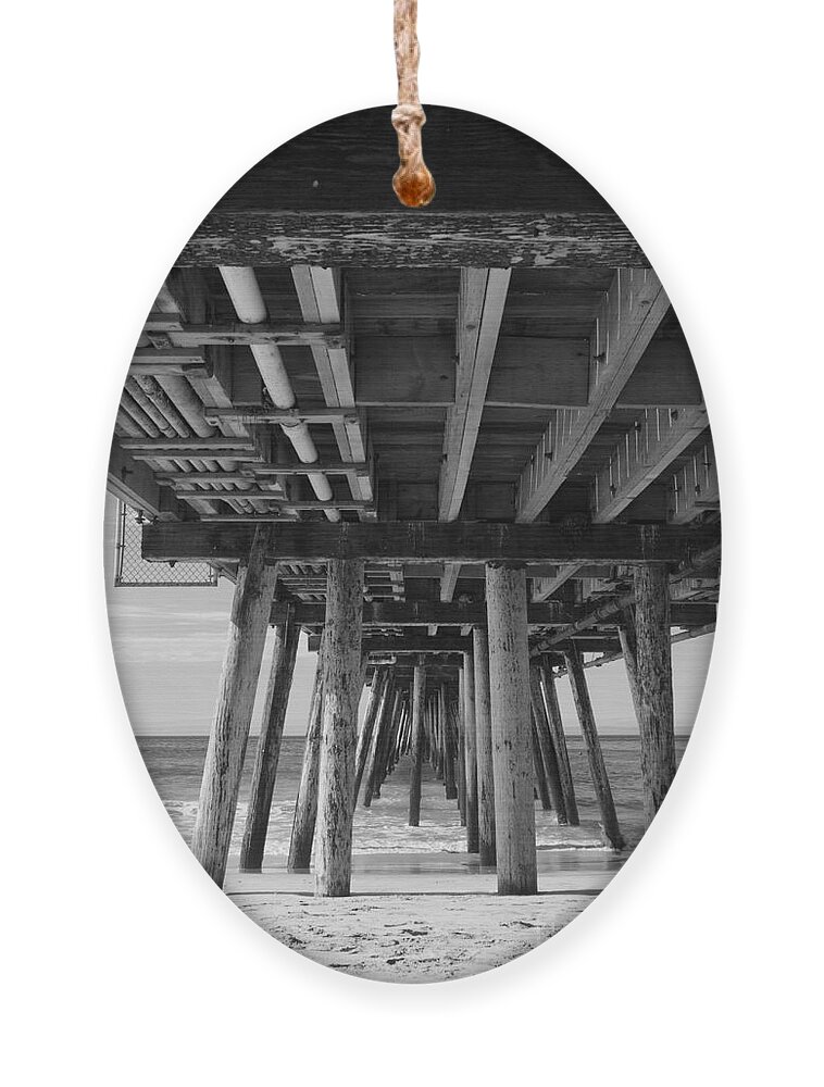 Imperial Beach Ornament featuring the photograph Underneath Imperial Beach Pier by Ana V Ramirez