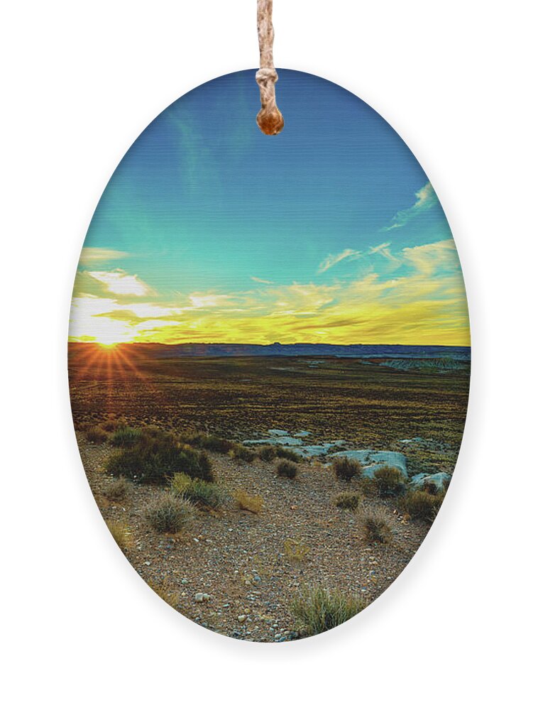 Usa Ornament featuring the photograph Utah Desert Sunset by Raul Rodriguez
