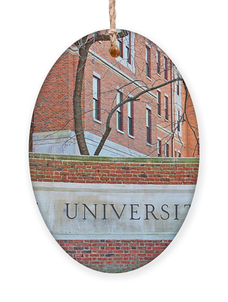 Vanderbilt University Ornament featuring the photograph Vanderbilt University Sign 1863 by Jack Schultz