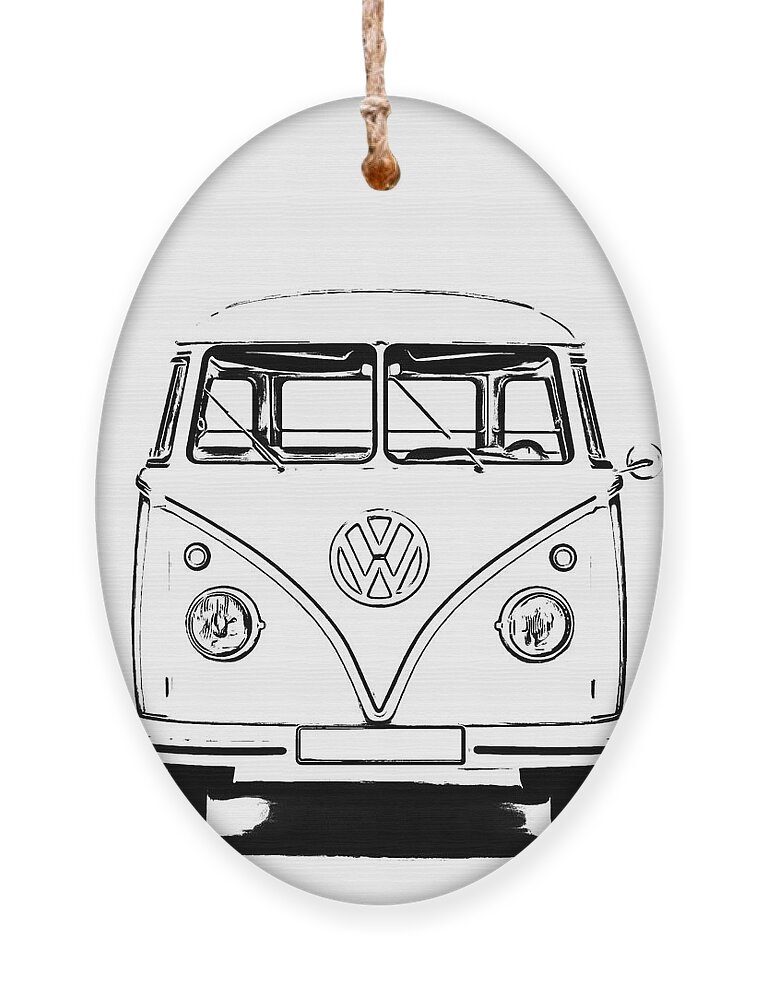 Vw Ornament featuring the photograph Bus by Edward Fielding
