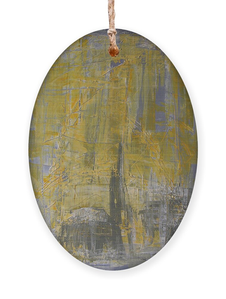 Abstract Painting Ornament featuring the painting W29 - christine III by KUNST MIT HERZ Art with heart