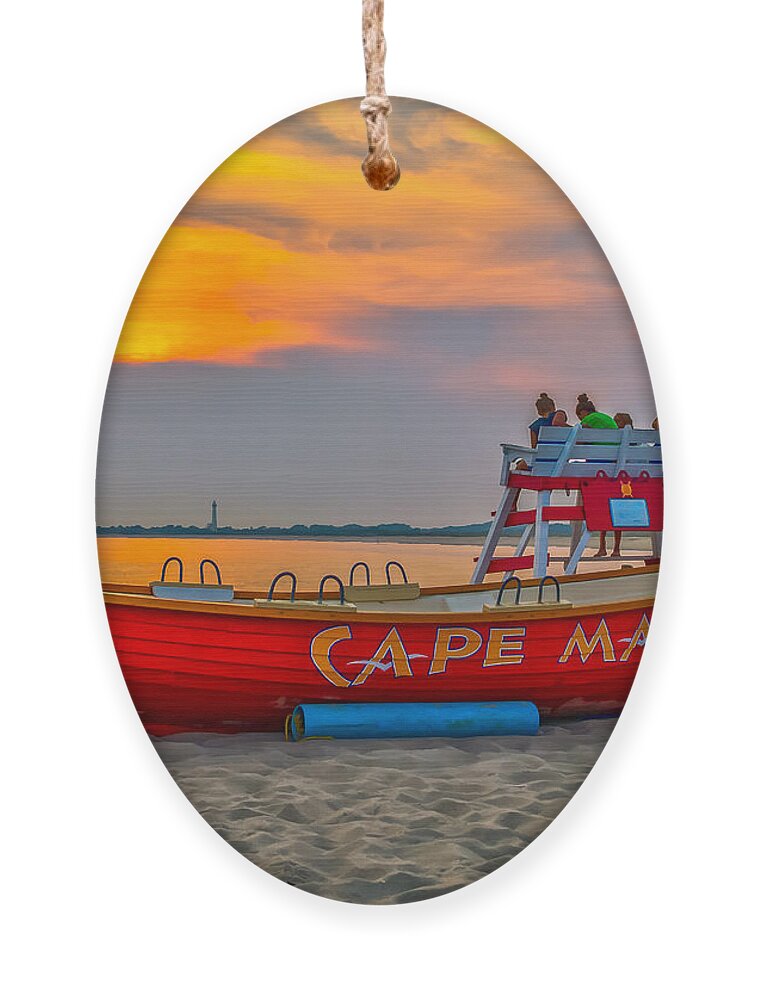 Sunset Ornament featuring the photograph Waiting for Sunset by Nick Zelinsky Jr