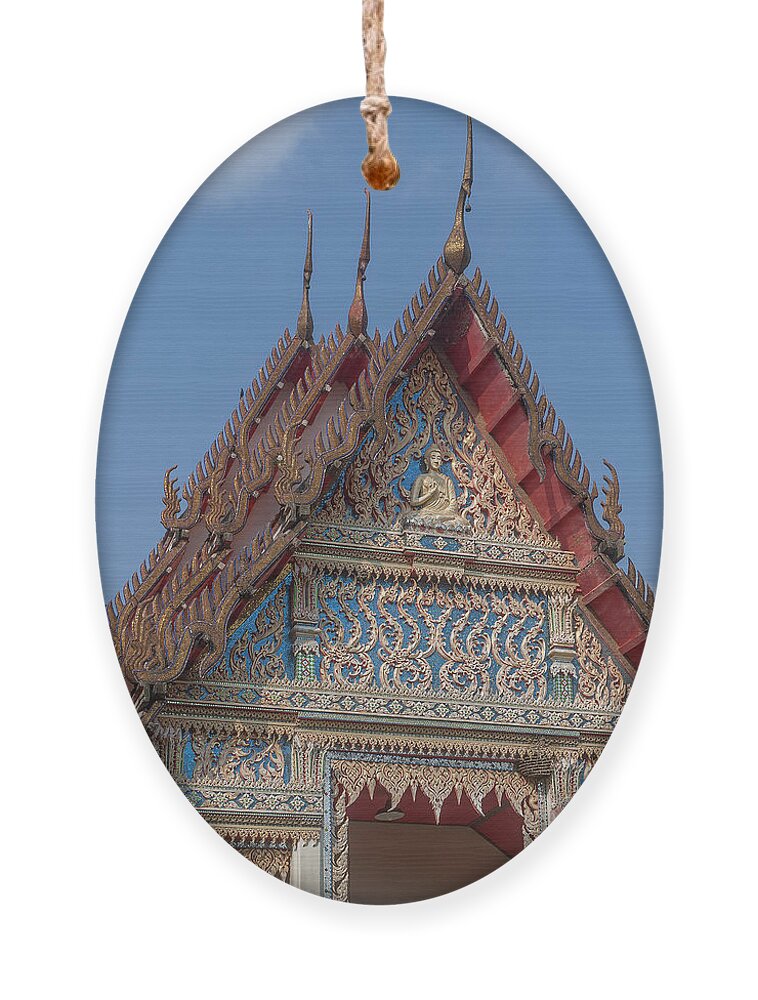 Temple Ornament featuring the photograph Wat Kao Kaew Phra Ubosot Gable DTHCP0020 by Gerry Gantt