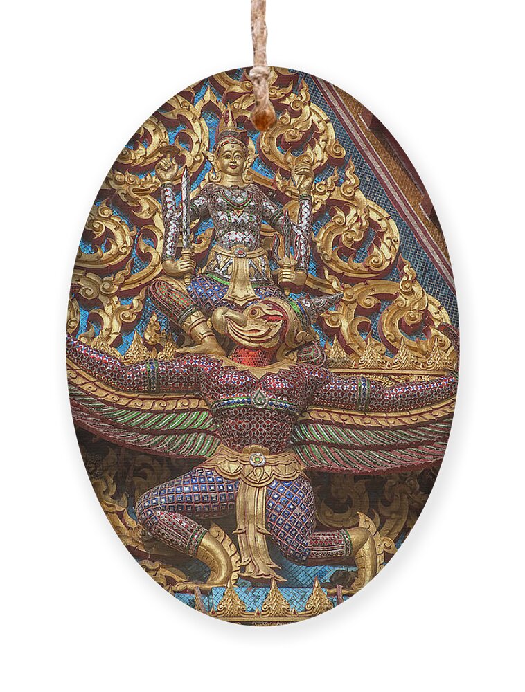 Temple Ornament featuring the photograph Wat Subannimit Phra Ubosot Gable DTHCP0006 by Gerry Gantt