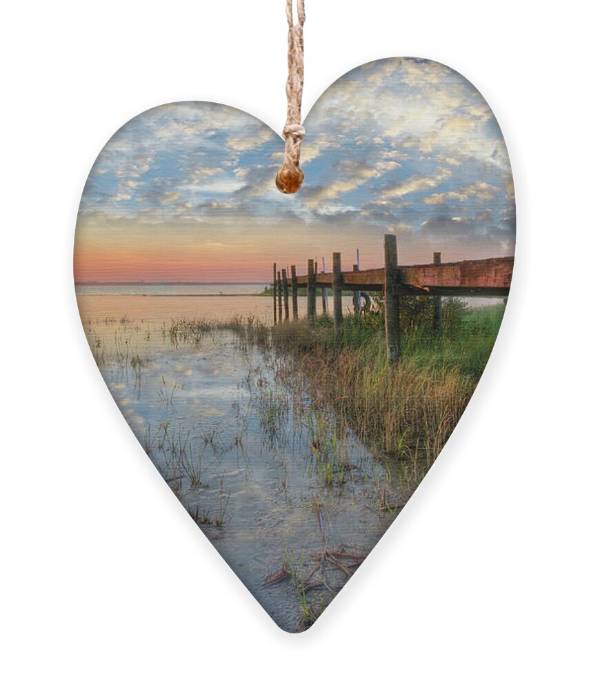 Clouds Ornament featuring the photograph Watching the Sun Rise by Debra and Dave Vanderlaan