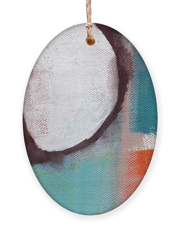 Teal Ornament featuring the painting Where I Belong by Linda Woods