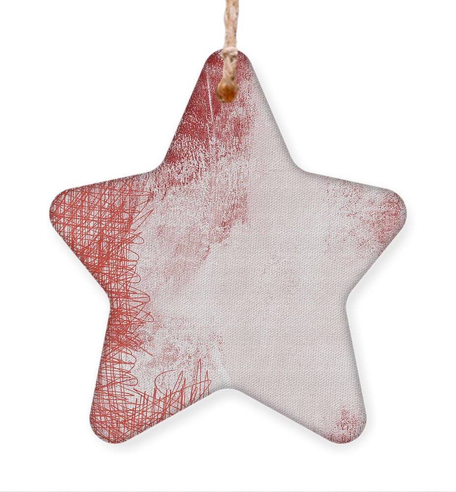 Red Ornament featuring the painting Where It Takes You- Abstract Art By Linda Woods by Linda Woods