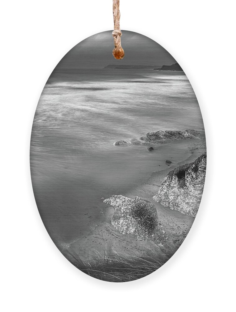 Ireland Ornament featuring the photograph Whiterocks mono by Nigel R Bell