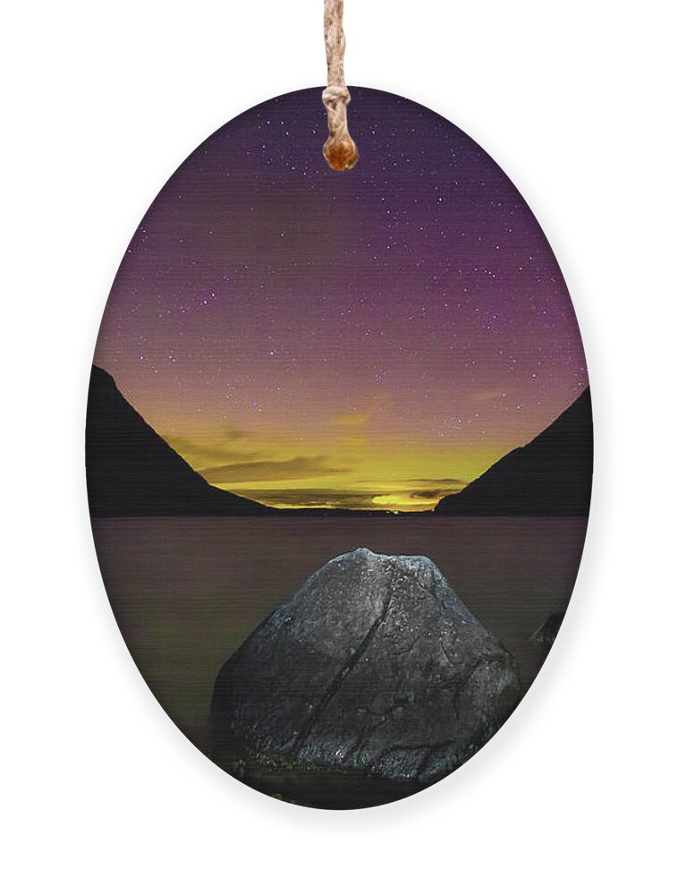Aurora Ornament featuring the photograph Willoughby Aurora and Boulder by Tim Kirchoff