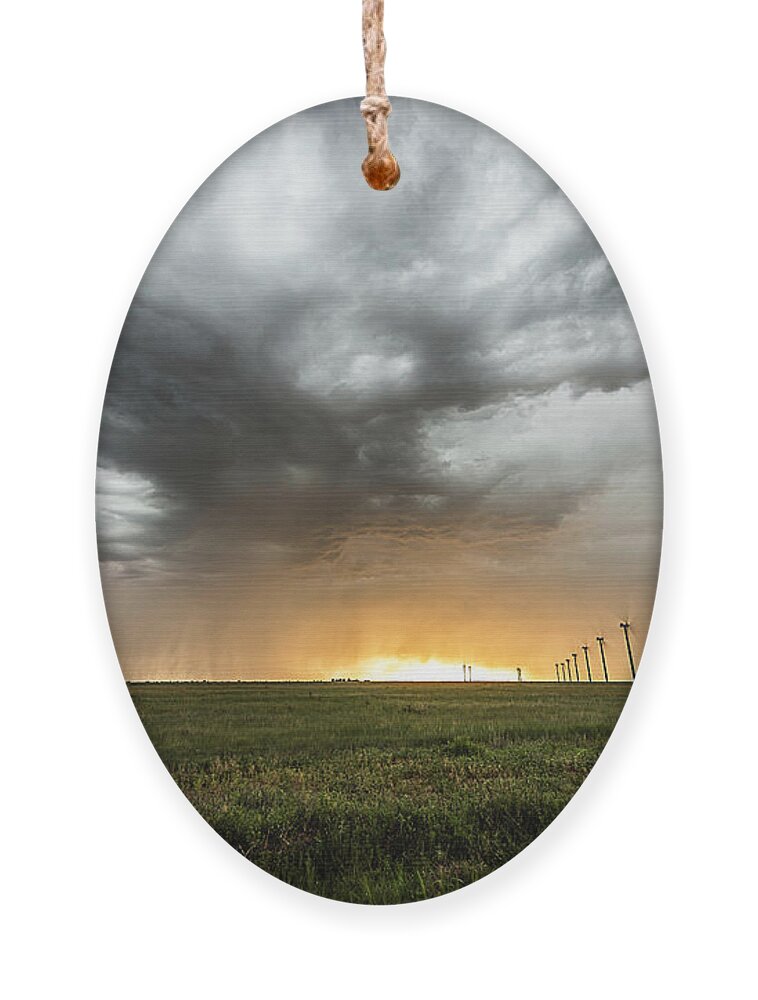 Sunset Ornament featuring the photograph Wind Farm Sunset by Marcus Hustedde