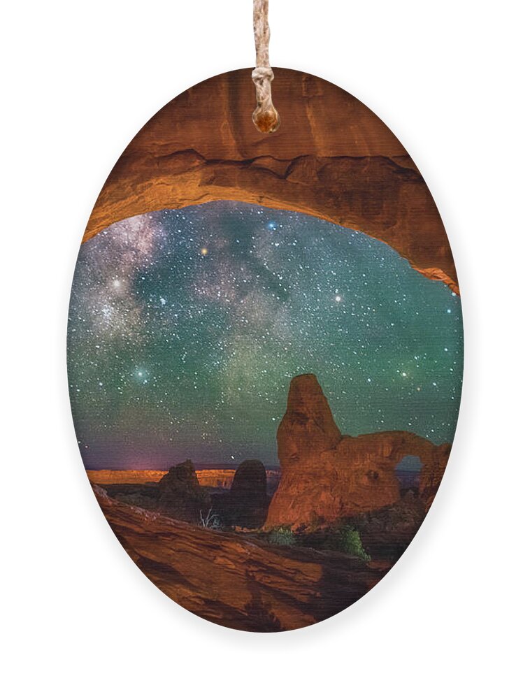 Night Sky Ornament featuring the photograph Window to the Heavens by Darren White