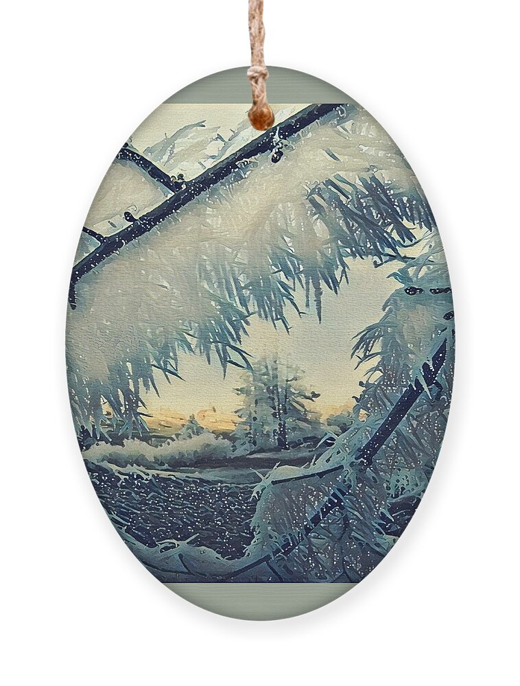 Colette Ornament featuring the photograph Winter Magic by Colette V Hera Guggenheim