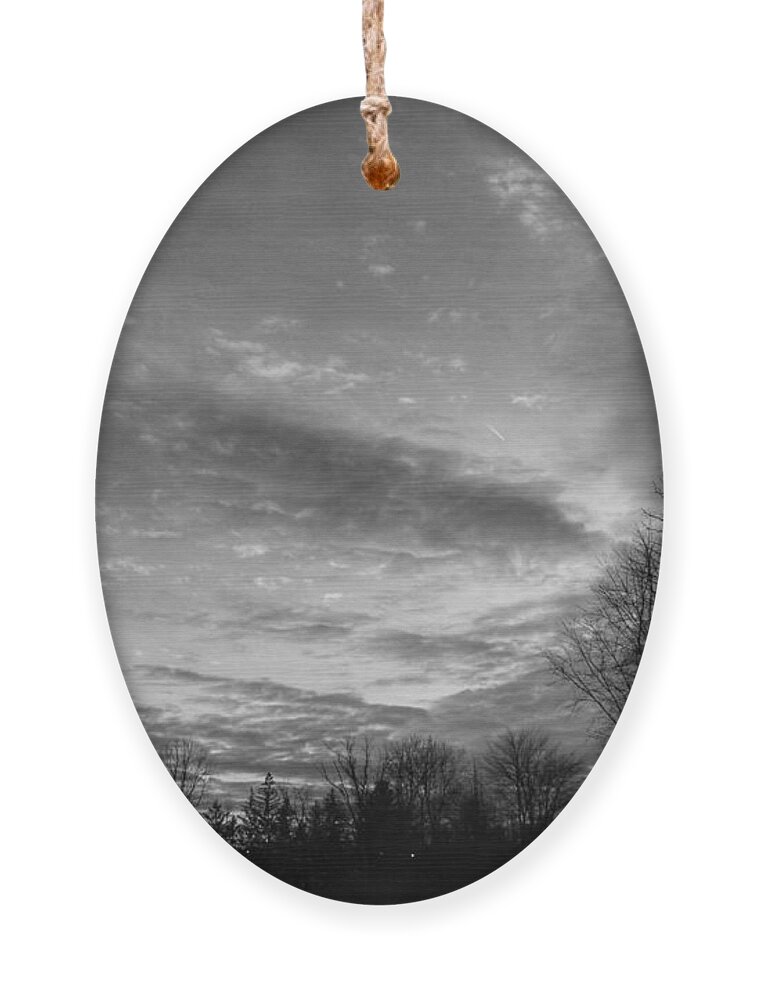 Lake Ornament featuring the photograph Winter Sunset on Woodland Lake by Christopher Lotito