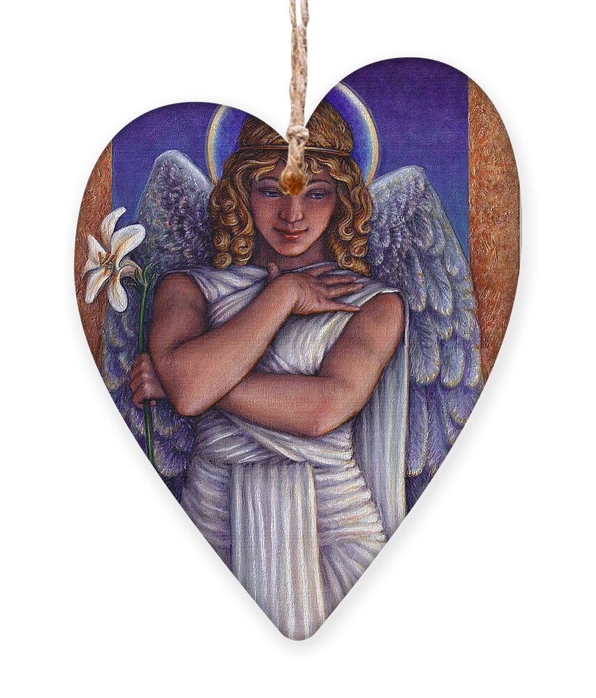 Angel Ornament featuring the painting Witness to Perfection by Jane Bucci