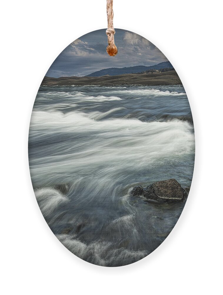 River Ornament featuring the photograph Yellowstone River by Randall Nyhof