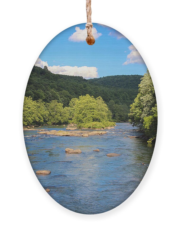 Youghiogheny River Ornament featuring the photograph Youghiogheny River by Rachel Cohen