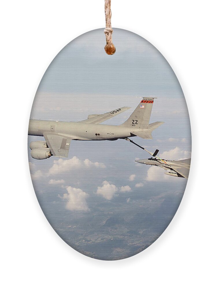 Kc-135 Stratotanker Ornament featuring the digital art Young Tigers by Airpower Art