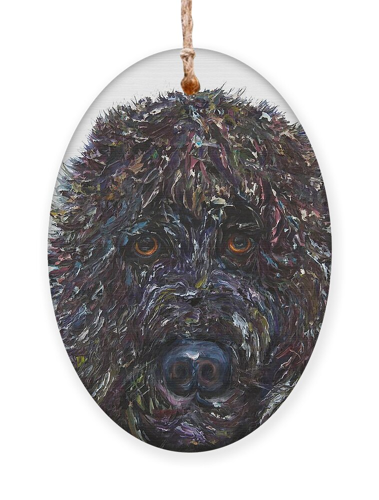 Got A Friend Ornament featuring the painting You've Got a Friend in Me by Lena Owens - OLena Art Vibrant Palette Knife and Graphic Design