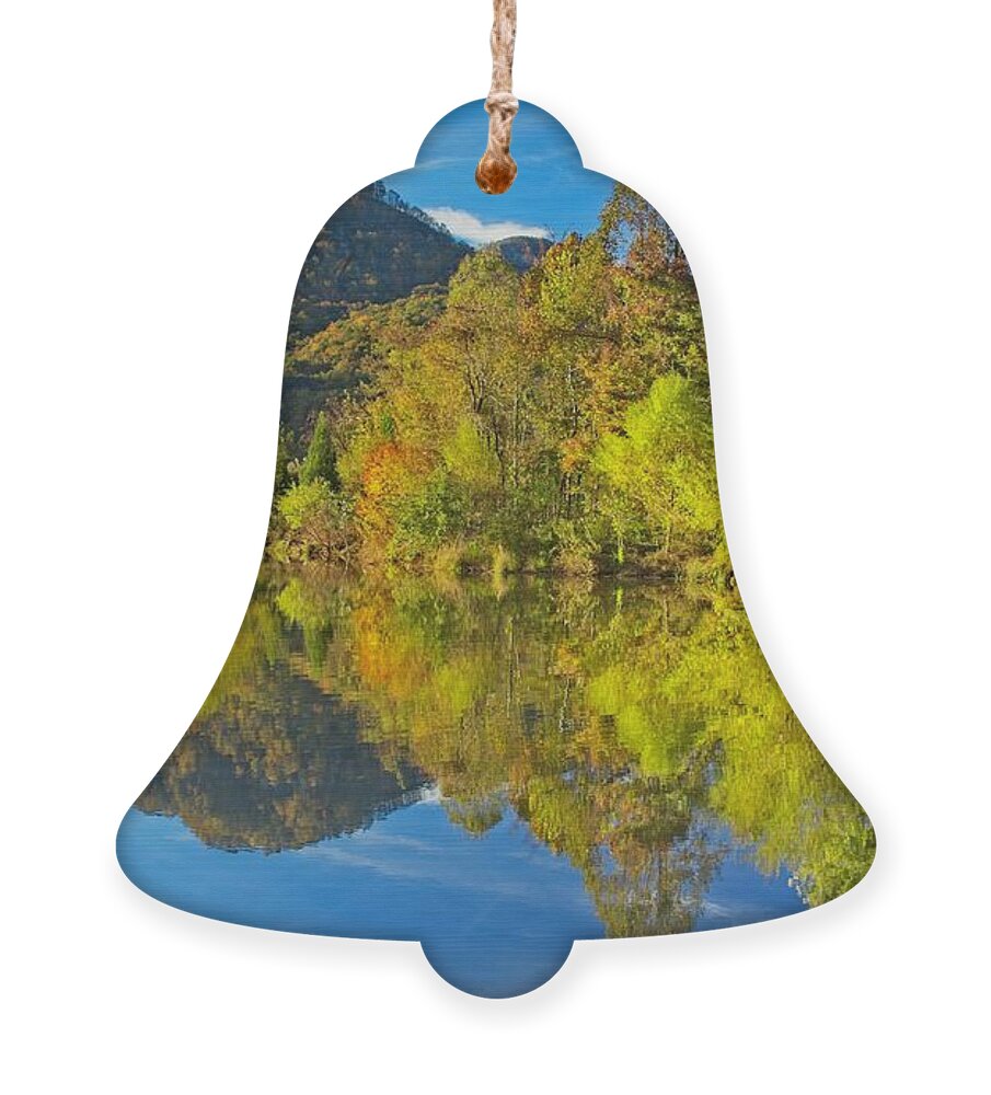 Autumn Ornament featuring the photograph Autumn Reflections #1 by Allen Nice-Webb