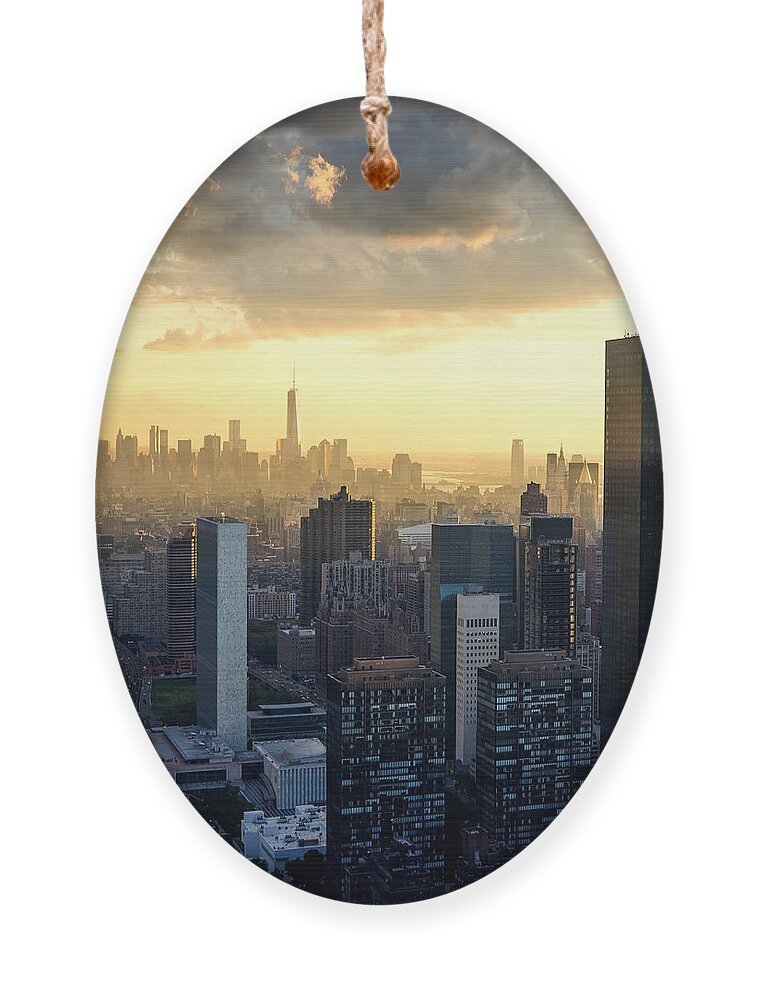 Sunrise Ornament featuring the photograph New York City - Beautiful Colorful by Im photo