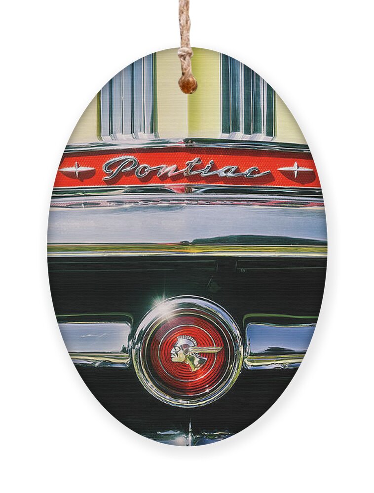 Vehicle Ornament featuring the photograph 1953 Pontiac Grille by Scott Norris