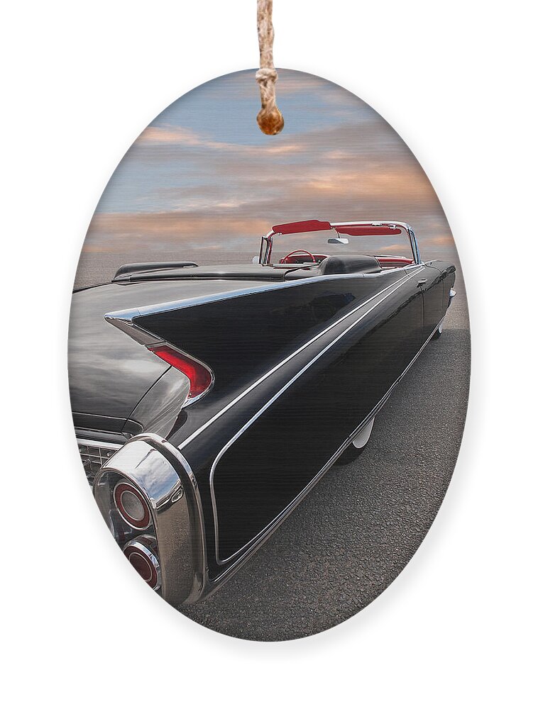 Cadillac Ornament featuring the photograph 1960 Cadillac Eldorado Biarritz Tail Fin by Gill Billington