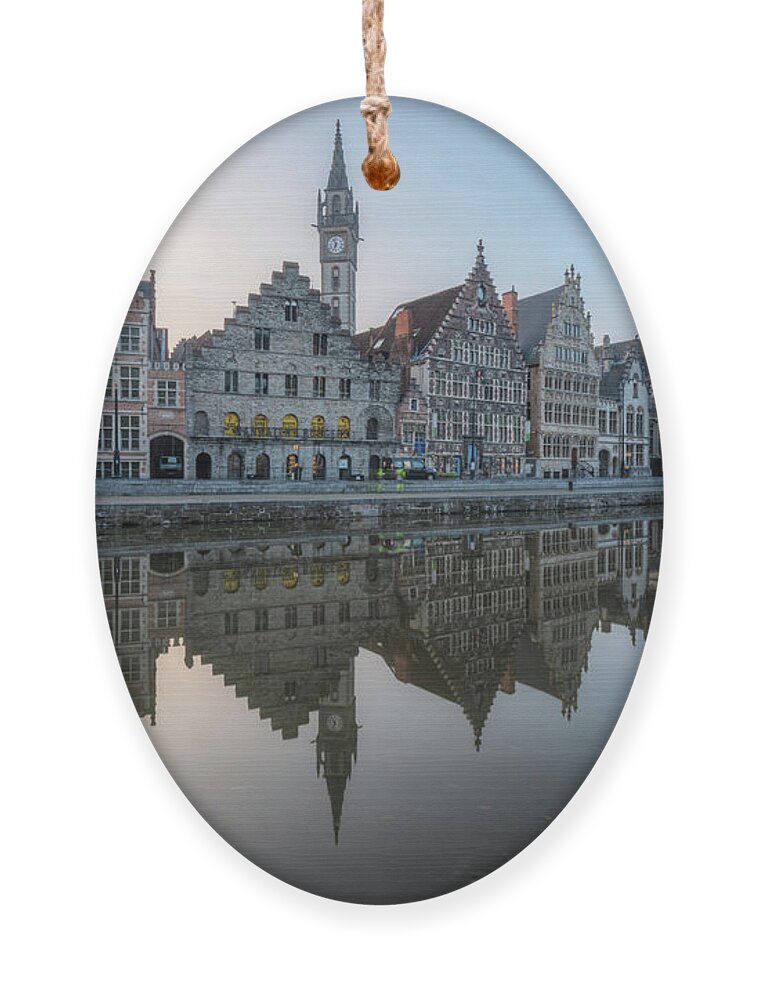 Korenlei Ornament featuring the photograph Ghent - Belgium #2 by Joana Kruse