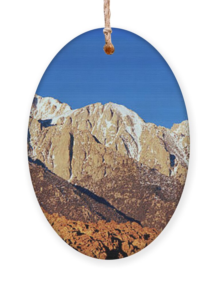 Photography Ornament featuring the photograph Rock Formations On A Mountain Range #3 by Panoramic Images