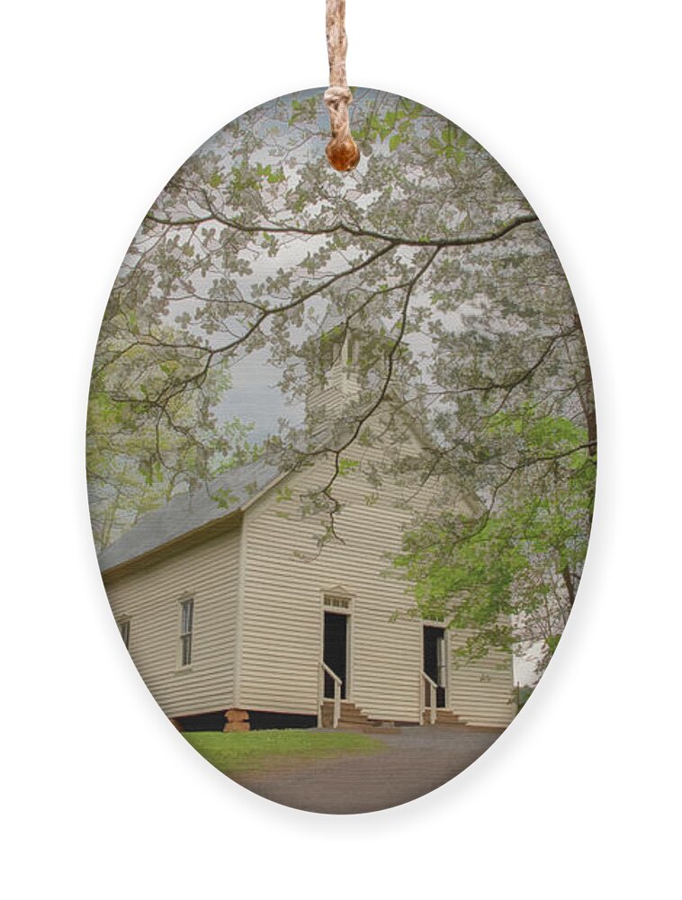 Cades Cove Ornament featuring the photograph A Soft, Misty, Dogwood Kind of Morning by Marcy Wielfaert