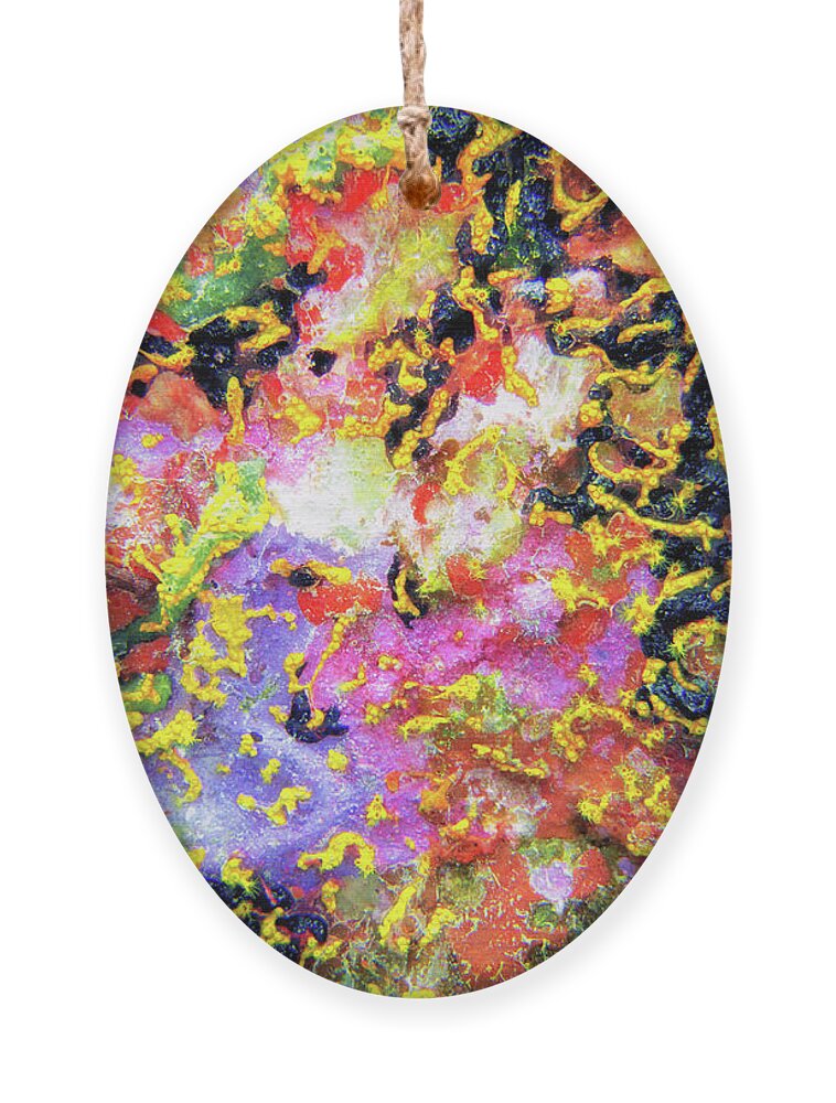 Coral Ornament featuring the photograph Abstract Under the Sea by Becqi Sherman