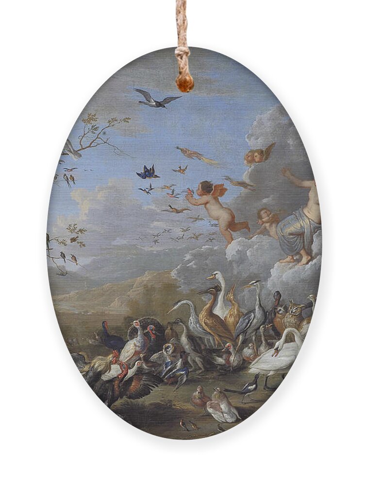 17th Century Art Ornament featuring the painting Allegory of Air by Jan van Kessel the Elder