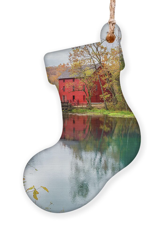 Ozarks Ornament featuring the photograph Alley Mill Autumn by Jennifer White