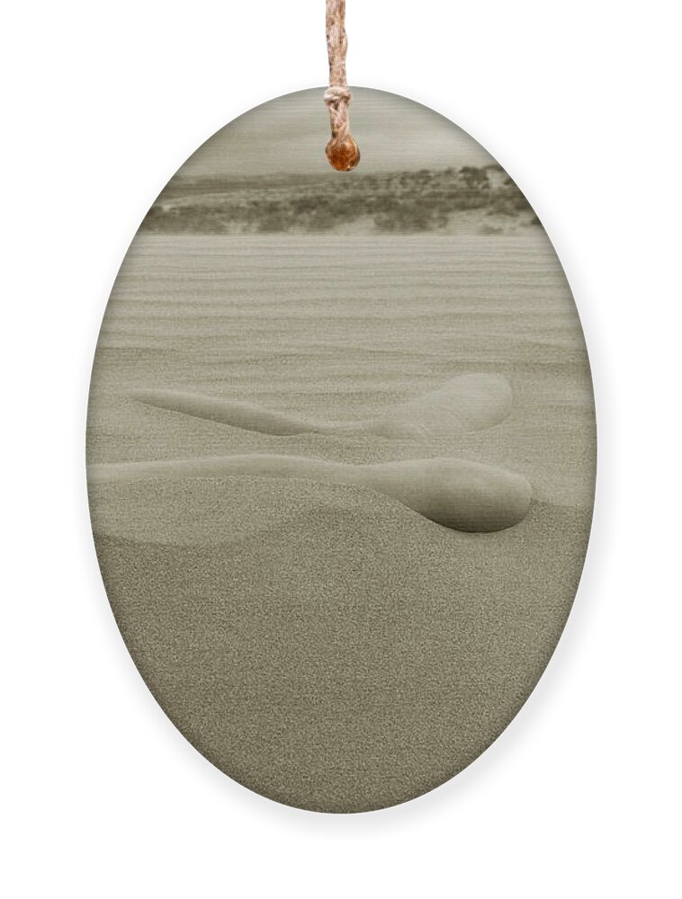 Sand Dunes Ornament featuring the photograph Almost There by Robert WK Clark