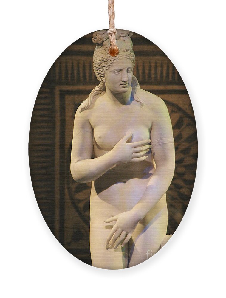Marble Statue Ornament featuring the photograph Aphrodite Marble Statue Pompeii 1 Century AD by Colleen Cornelius