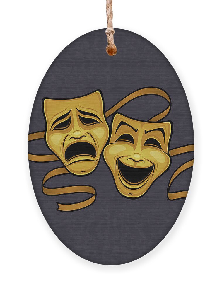 Comedy And Tragedy Theater Masks Black Line Zip Pouch by John Schwegel -  Pixels Merch