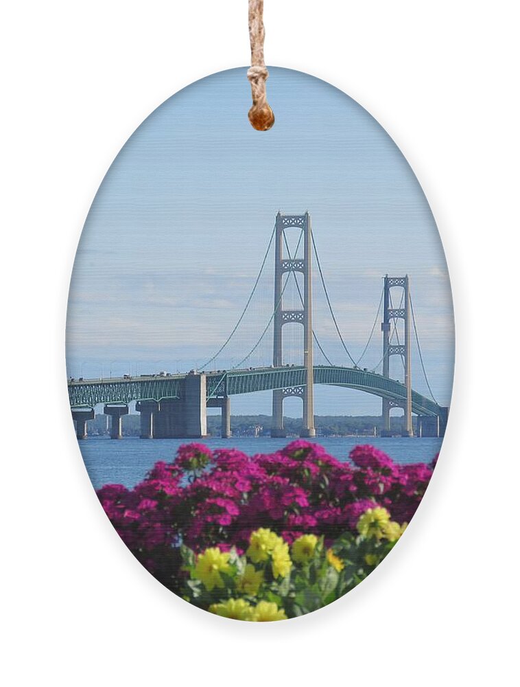 Pure Michigan Ornament featuring the photograph August Flowers by Keith Stokes