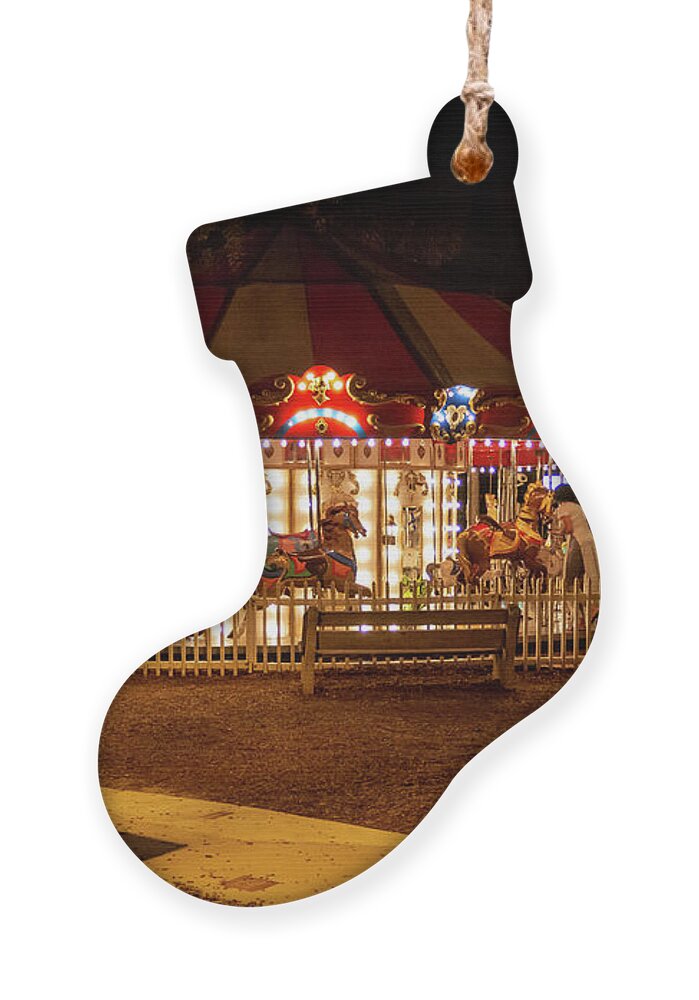 St. Augustine Ornament featuring the photograph Carousel by Joseph Desiderio