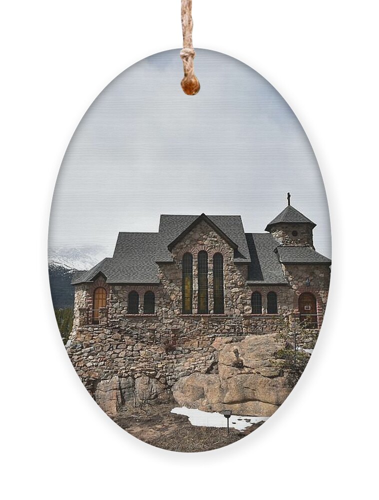 Chapel On The Rocks Ornament featuring the photograph Chapel on the Rocks, Again by Dorrene BrownButterfield