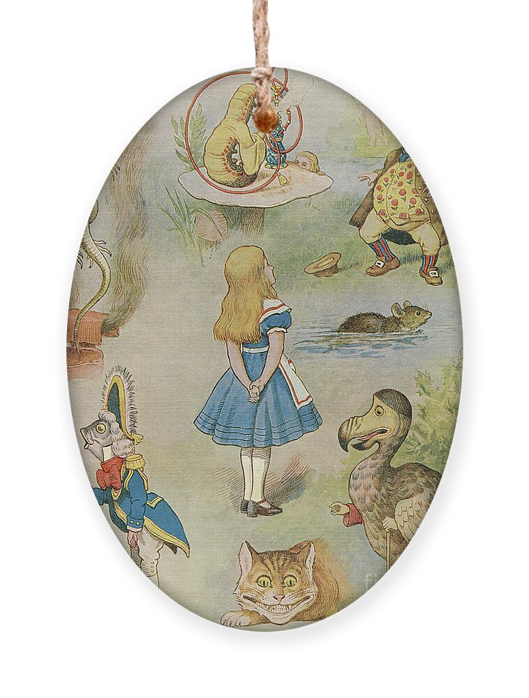 Characters from Alice in Wonderland Ornament by John Tenniel - Fine Art  America