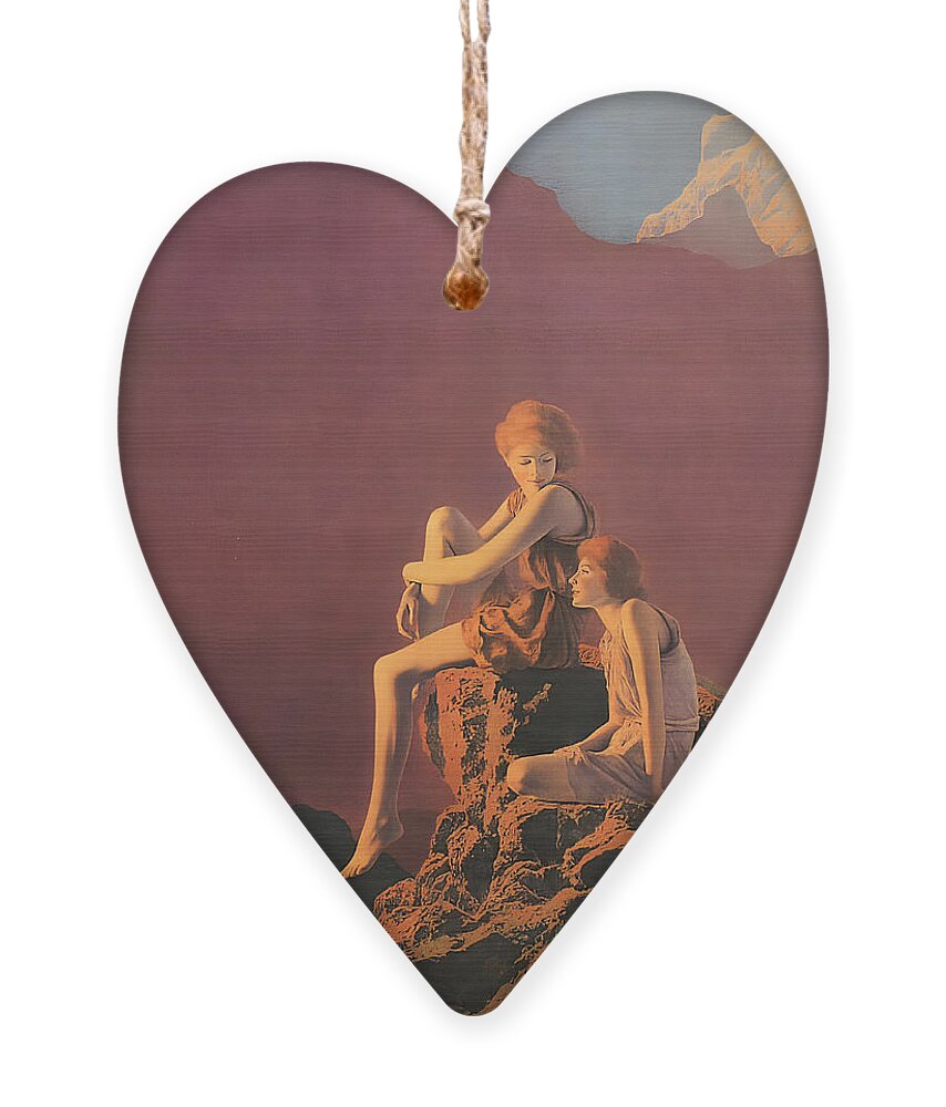 Maxfield Parrish Ornament featuring the photograph Contentment by Maxfield Parrish