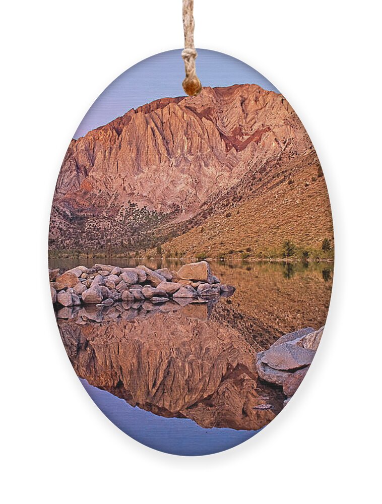 Convict Lake Ornament featuring the photograph Convict Lake by Donna Kennedy