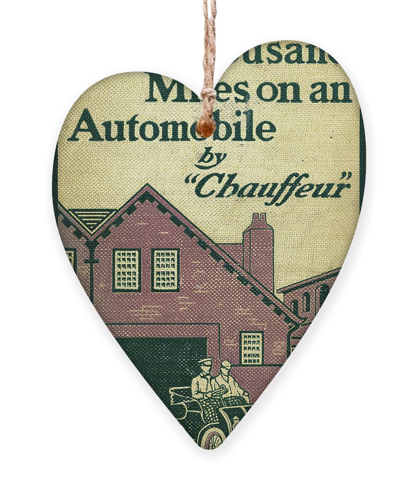 Automobile Ornament featuring the mixed media Cover design for Two Thousand Miles on an Automobile by Edward Stratton Holloway